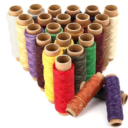 Nähgarn Set für Nähmaschine - Gewachster Faden aus 100% Polyester, 0.8mm