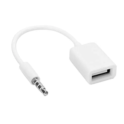 Adapterkabel von [Brand]: 3,5-mm-Klinkenstecker auf USB-Buchse für Autoradio