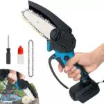 Makita DUC101Z Akku Kettensäge 550W mit Kette und Ölflasche für Holzschneiden