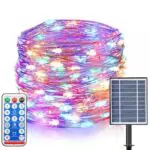 Solar Lichterkette Außen mit Fernbedienung und Timer – IP54 Wetterfest für Deko