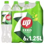 7UP Zero - Zuckerfreie Limonade mit Zitronen- und Limettengeschmack, 100% recycelte Flasche