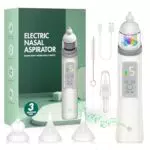 ADSAQOP Nasensauger für Babys, 5 Saugkraftstufen, wasserdicht, wiederaufladbar