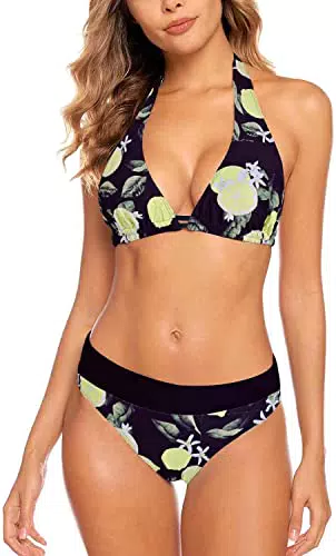 Aidotop Damen Bikini Set Triangel Badeanzug Strandmode