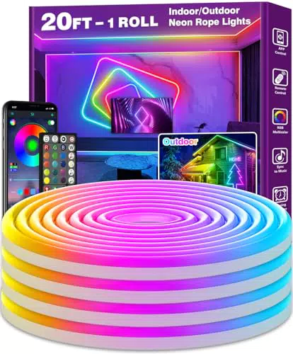 AILBTON Neon LED Strip - Flexible RGB Neonlichter mit App- und Fernbedienung