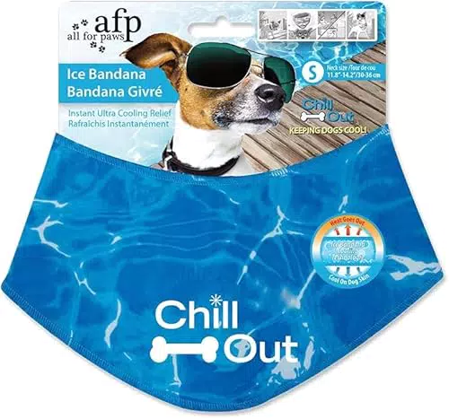 ALL FOR PAWS Kühlende Nackenwickel für Hunde - Ice Dog Bandanas zur Hundekühlung