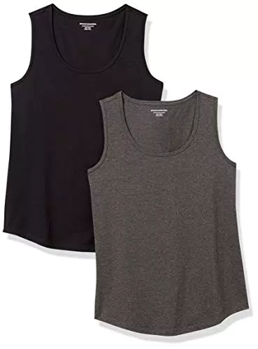 Amazon Essentials Ärmelloses Tanktop aus 100 % Baumwolle, klassische Passform