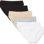 Amazon Essentials Damen Bikinihose aus Baumwolle, 6er-Pack