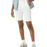 Amazon Essentials Damen Khakifarbene Bermudashorts mit mittelhohem Bund