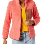 Amazon Essentials Damen Lange Sherpa-Jacke Mit Stehkragen