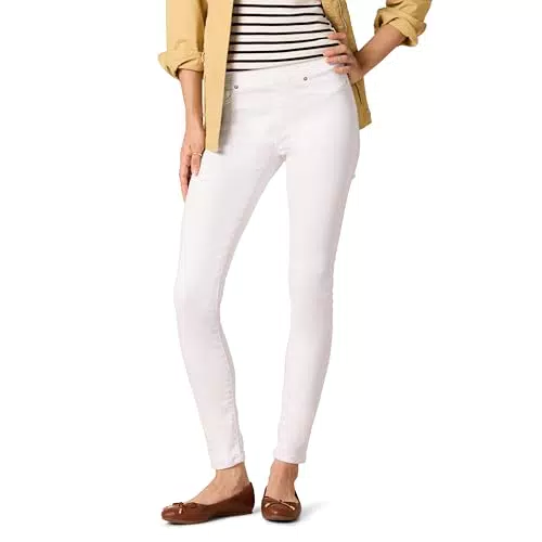 Amazon Essentials Damen Stretch-Jeggings zum Hineinschlüpfen - Weiß