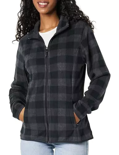 Amazon Essentials Damen Weiche Polarfleece-Jacke mit durchgehendem Reißverschluss in klassischer Passform