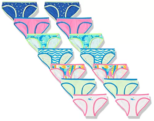 Amazon Essentials Mädchen Bikini-Unterwäsche, 14er-Pack