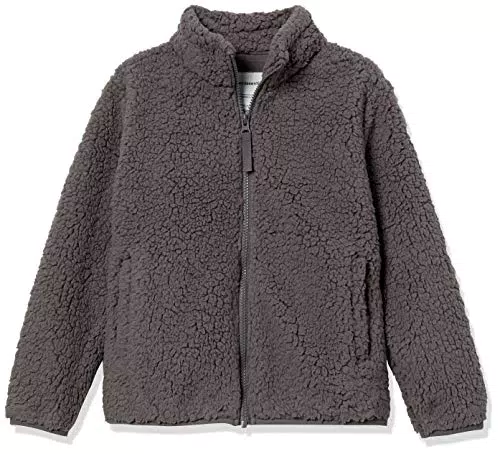 Amazon Essentials Mädchen Sherpa-Fleecejacke mit Reißverschluss