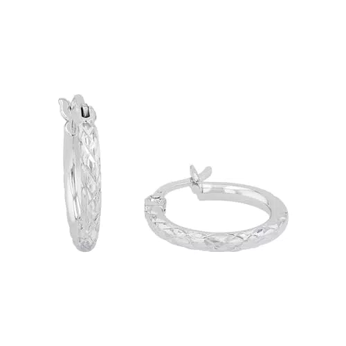 Amor Creolen 925 Sterling Silber Damen Ohrschmuck in Geschenkbox