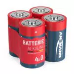 ANSMANN Alkaline Batterien Mono D LR20 1,5V - langlebig und auslaufsicher