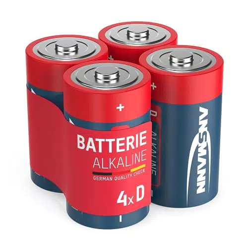 ANSMANN Alkaline Batterien Mono D LR20 1,5V - langlebig und auslaufsicher