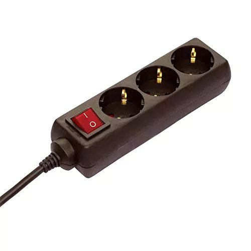 as - Schwabe 3-fach Steckdosenleiste mit Schalter 230 V / 16 A Mehrfachstecker mit 1