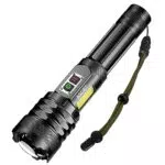 ASORT LED Taschenlampe 40000 Lumen, USB Aufladbar, IPx67 Wasserdicht, 5 Lichtmodi