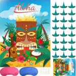ASTARON Hawaiian Tropical Party Spiel – Pin-Spiel für Aloha Tiki Party