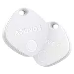 ATUVOS Schlüsselfinder - Bluetooth Tracker für iOS mit Austauschbarem Akku