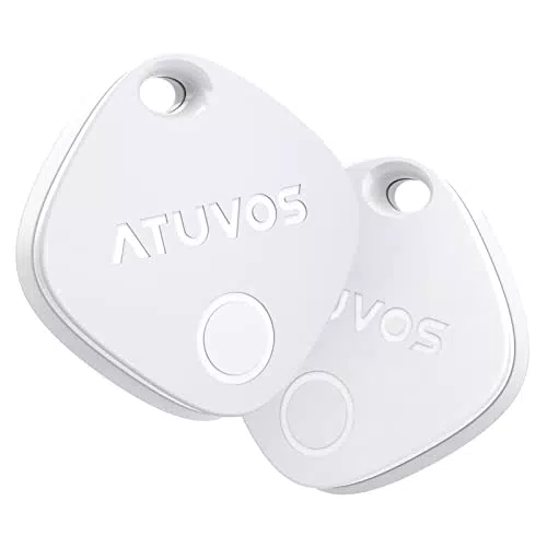 ATUVOS Schlüsselfinder - Bluetooth Tracker für iOS mit Austauschbarem Akku