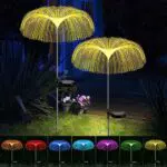 Auting Solarlampen für den Garten – Wetterfeste Quallen Gartendeko für Außenbereiche