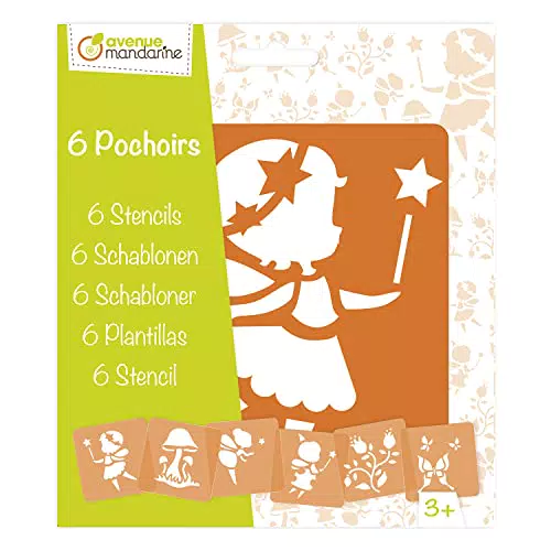 Avenue Mandarine 42839O Set mit Schablonen für kreative Kinderaktivitäten