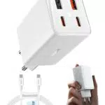 Baseus USB C Netzteil, 65W High-Speed USB C Ladegerät