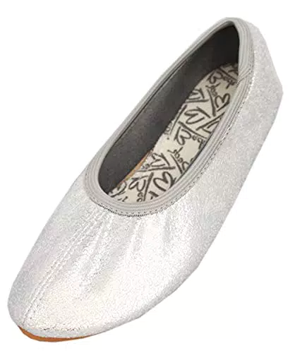 Beck Mädchen Basic Glitzer Gymnastikschuhe, Pink