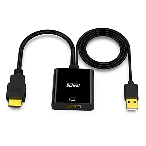 BENFEI HDMI zu DisplayPort Adapter 4K@60Hz, Unidirektional für Laptop/Xbox 360