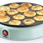 Bestron Poffertjes Maker im Retro Design, Mini Pfannkuchen Automat