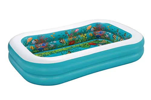Bestway Familienpool 3D Abenteuer eckig, 262 x 175 x 51 cm