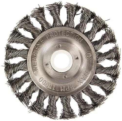 BGS Scheibenbürste Zopfrundbürste Ø 115 mm Bohrung 22,2 mm