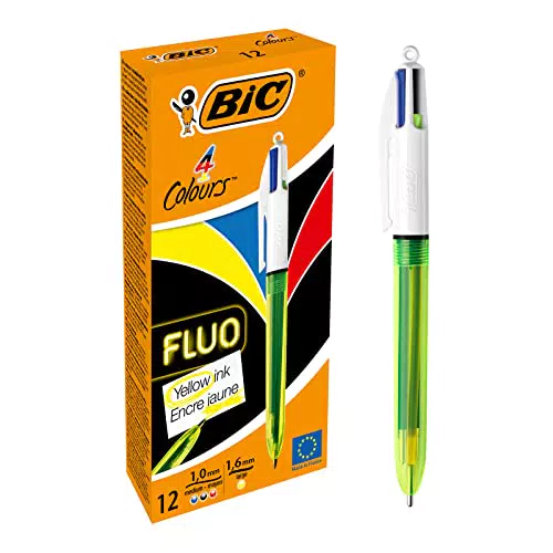 BIC Kugelschreiber Set mit Highlight-Funktion für Büro und Schule
