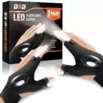 BIIB Geschenke für Männer, LED Handschuhe mit Licht