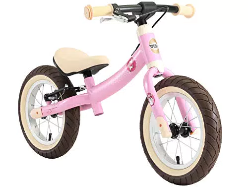 BIKESTAR Laufrad für Kinder ab 3 Jahren | 12 Zoll Sport Laufrad | Rosa