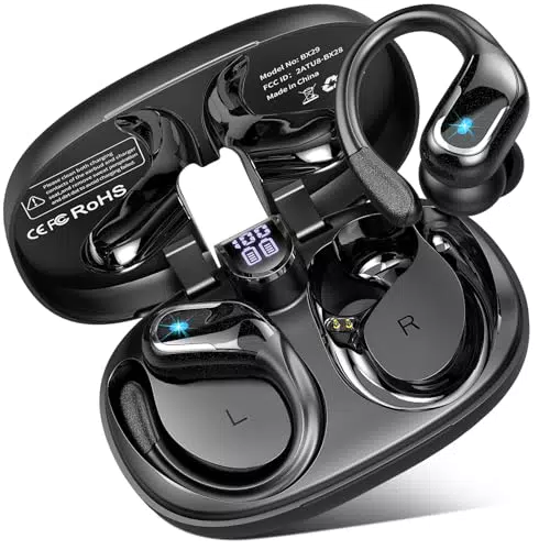 Bluetooth 5.4 Sportkopfhörer mit HD Mikrofon und ENC Geräuschunterdrückung