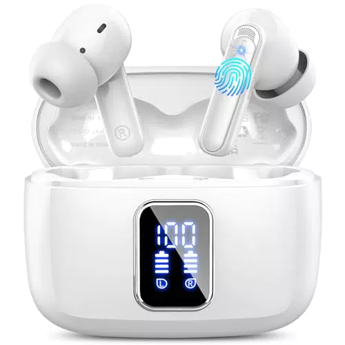 Lukg Bluetooth Kopfhörer In Ear mit 4 ENC Mikrofonen und Noise Cancelling