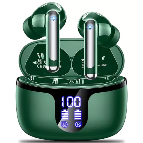 Bluetooth Kopfhörer, Kabellos Bluetooth 5.3 In Ear mit 4 HD Mikrofon