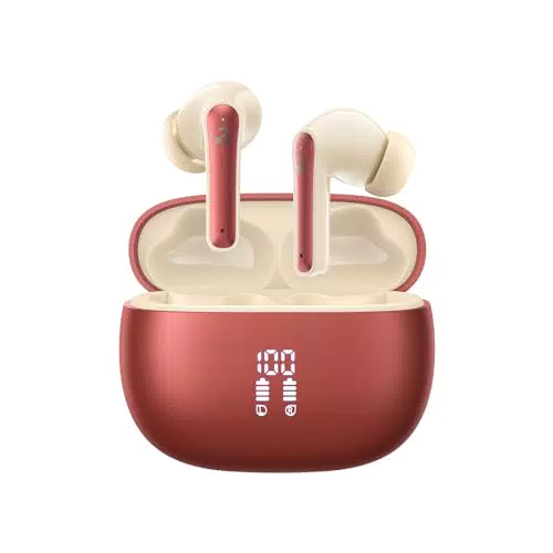 Bluetooth Kopfhörer mit HiFi Stereo, 50 Std Spielzeit, IPX8 Wasserdicht, ENC