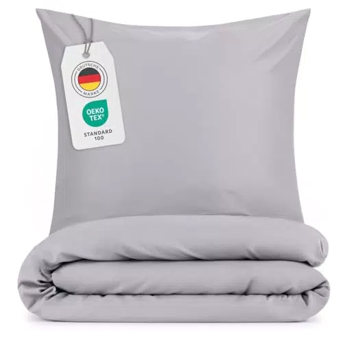 Blumtal Mikrofaser Bettwäsche Oeko-TEX zertifiziert - 3er Set Bettwaren