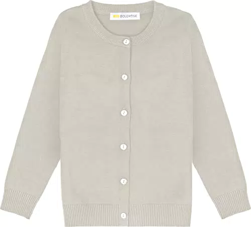 Bolerose Mädchen Lange Ärmel Schuluniform Kinder Cardigan