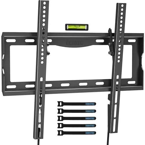 BONTEC TV Wandhalterung neigbar für 26-65 Zoll Fernseher, max. VESA 400x400 mm
