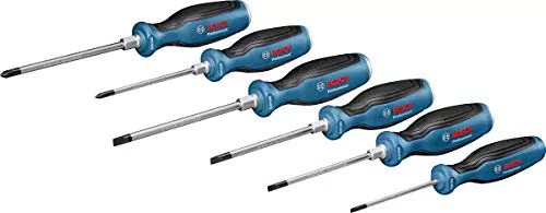 Bosch Professional Schraubendreher Set - Kreuz- und Schlitzschraubenzieher
