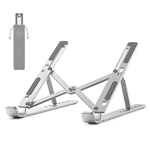 BoYata Laptop Ständer, höhenverstellbarer Aluminium-Riser für 10-15,6 Zoll Laptops