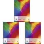 Brunnen Schulheft A4 kariert 5 mm mit Rand, Lineatur 28, 16 Blatt