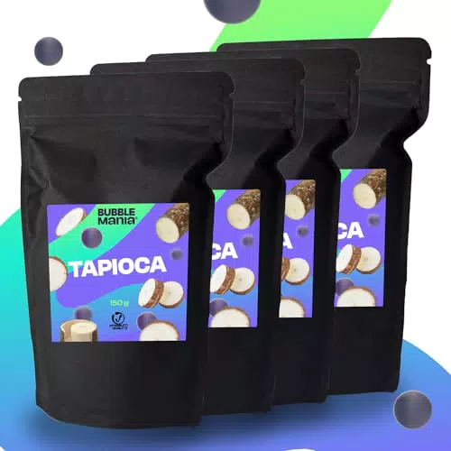 BubbleMania Tapioka-Perlen für Bubble Tea in umweltfreundlicher Verpackung