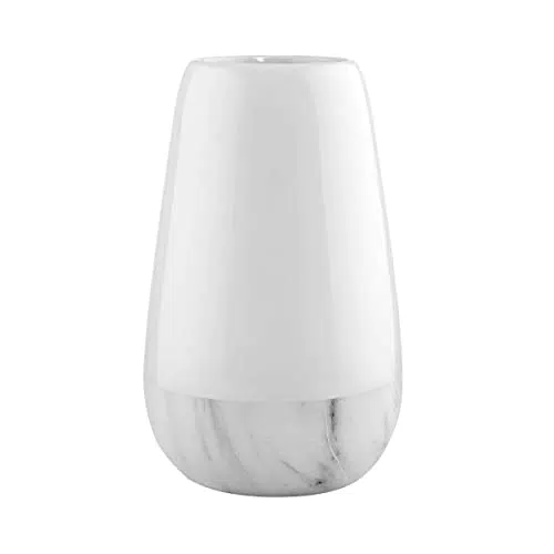 BUTLERS Marbello Vase aus Dolomit – elegante Dekoration für Wohnzimmer und Tisch