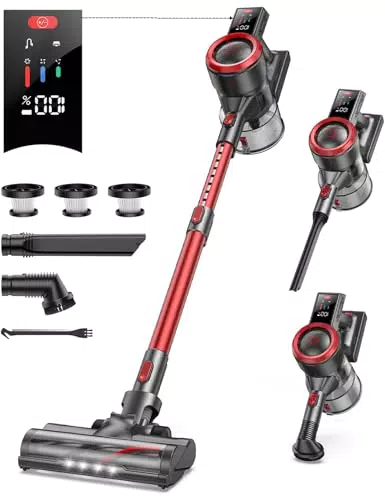 Buture Pro JR700 Akku Staubsauger kabellos mit 38000PA, 55 Min Laufzeit
