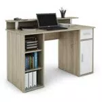 byLIVING Schreibtisch Diego mit Stauraum und offenen Fächern für Büro und Homeoffice